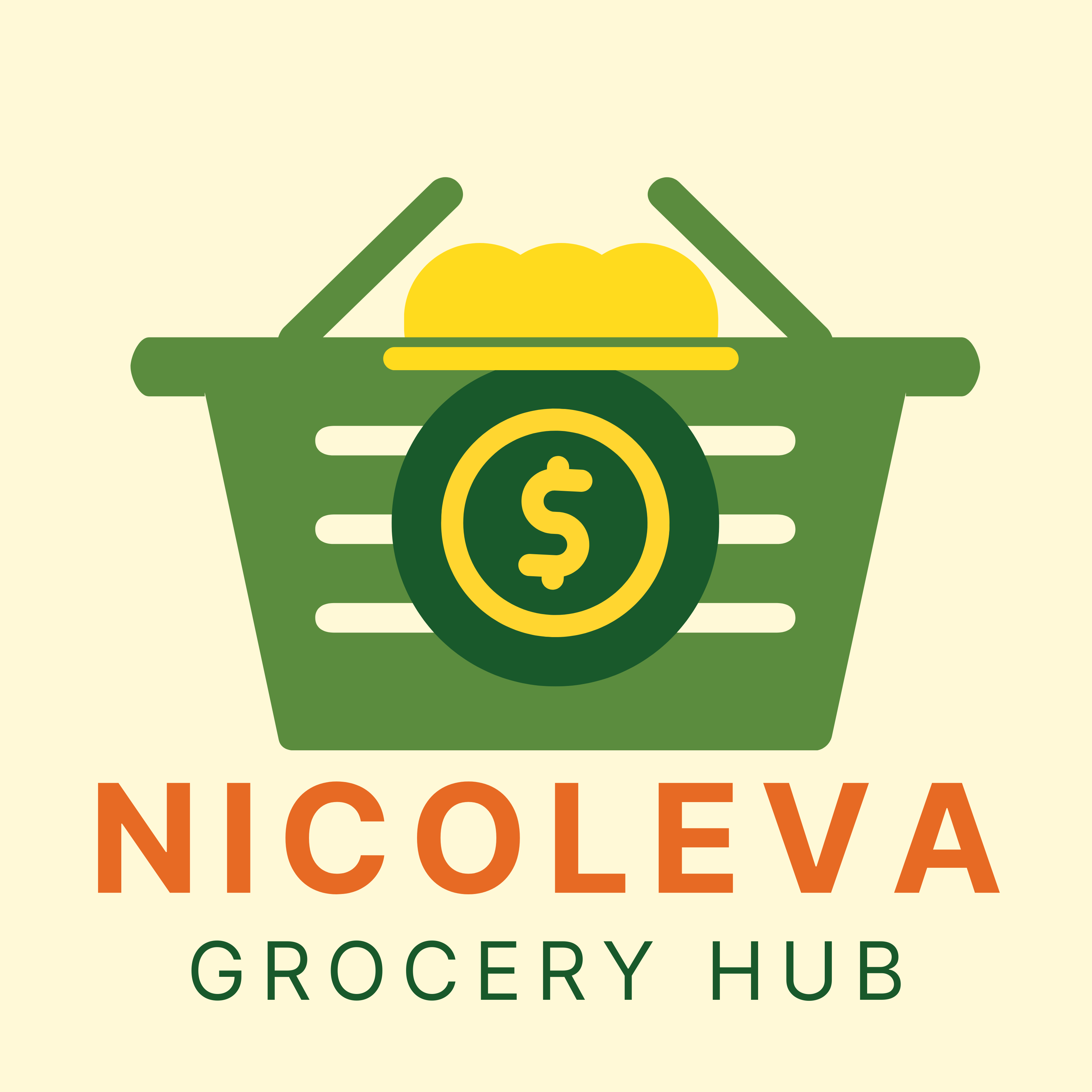 Nicoleva Grocery Hub Logo